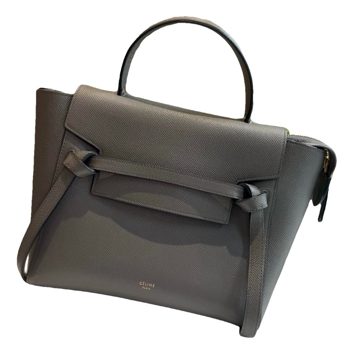 Belt leather handbag