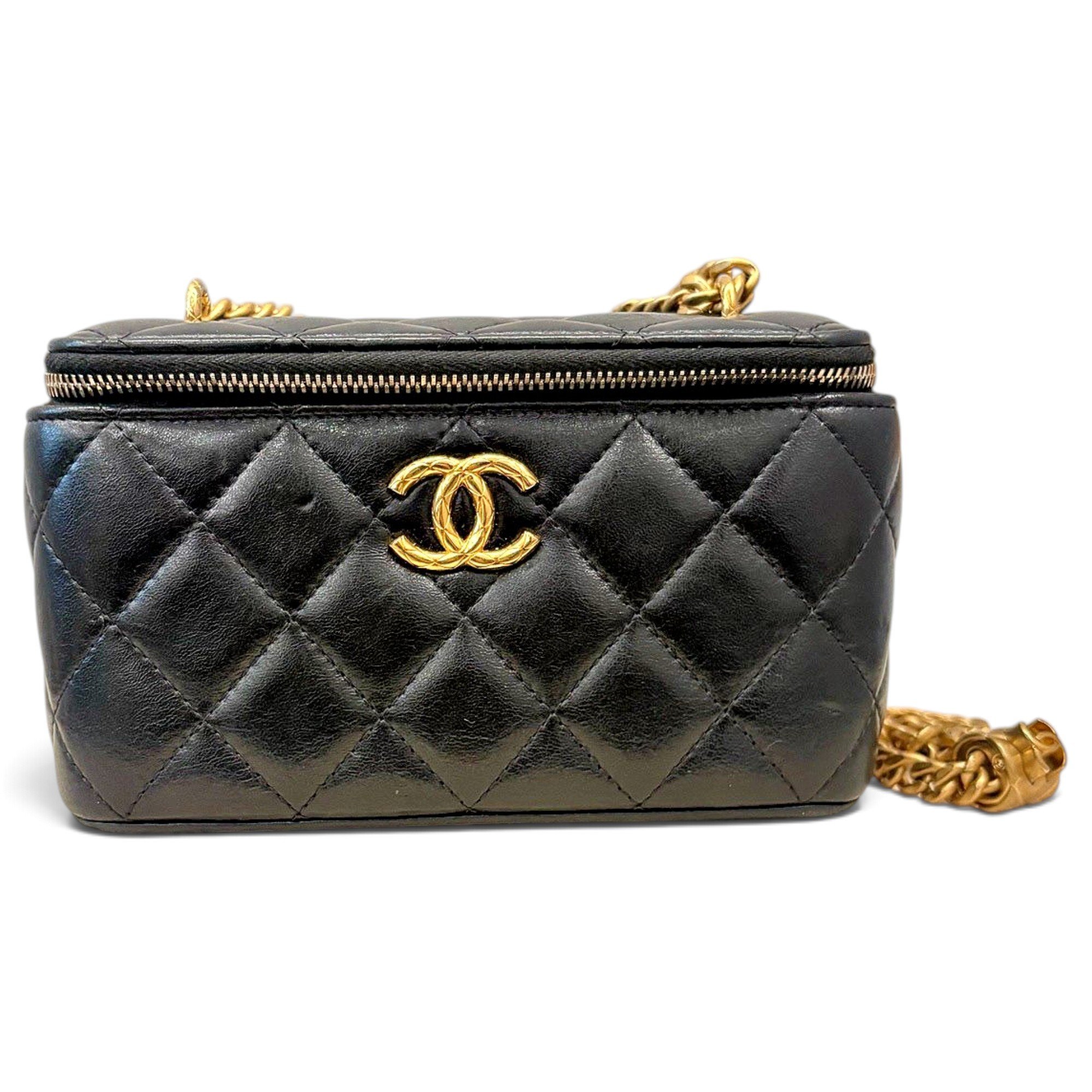 Trendy CC Vanity leather handbag