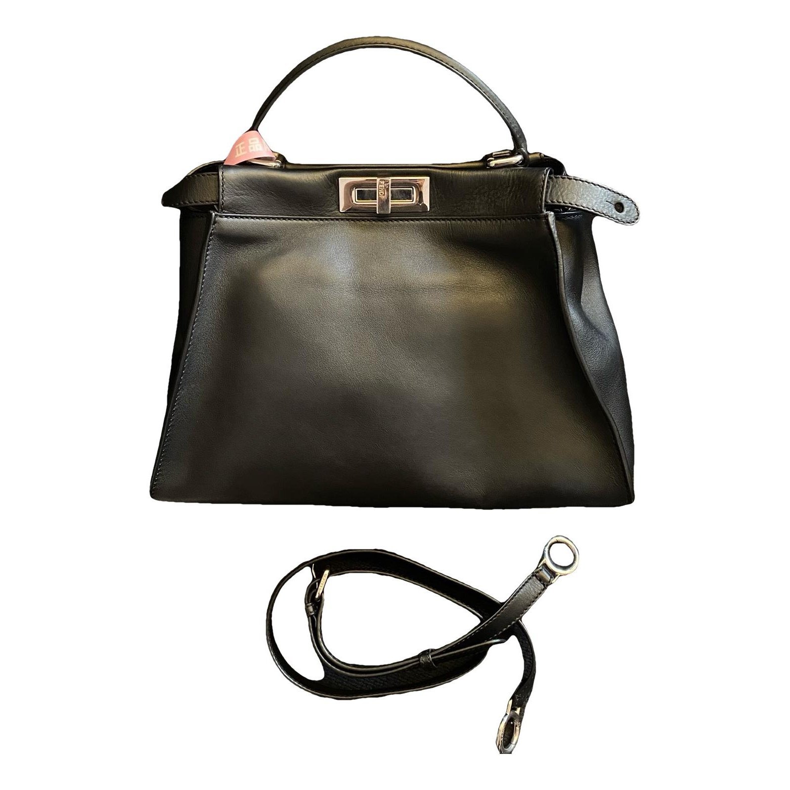 Peekaboo leather handbag