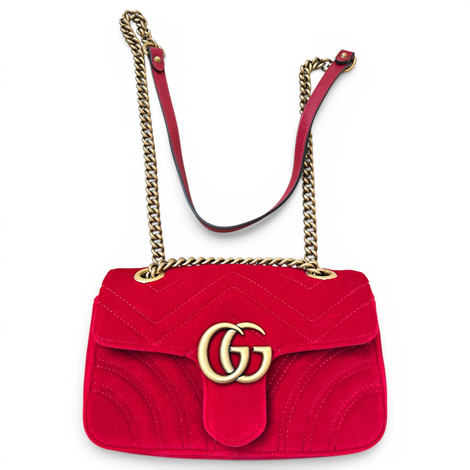 GG Marmont velvet crossbody bag