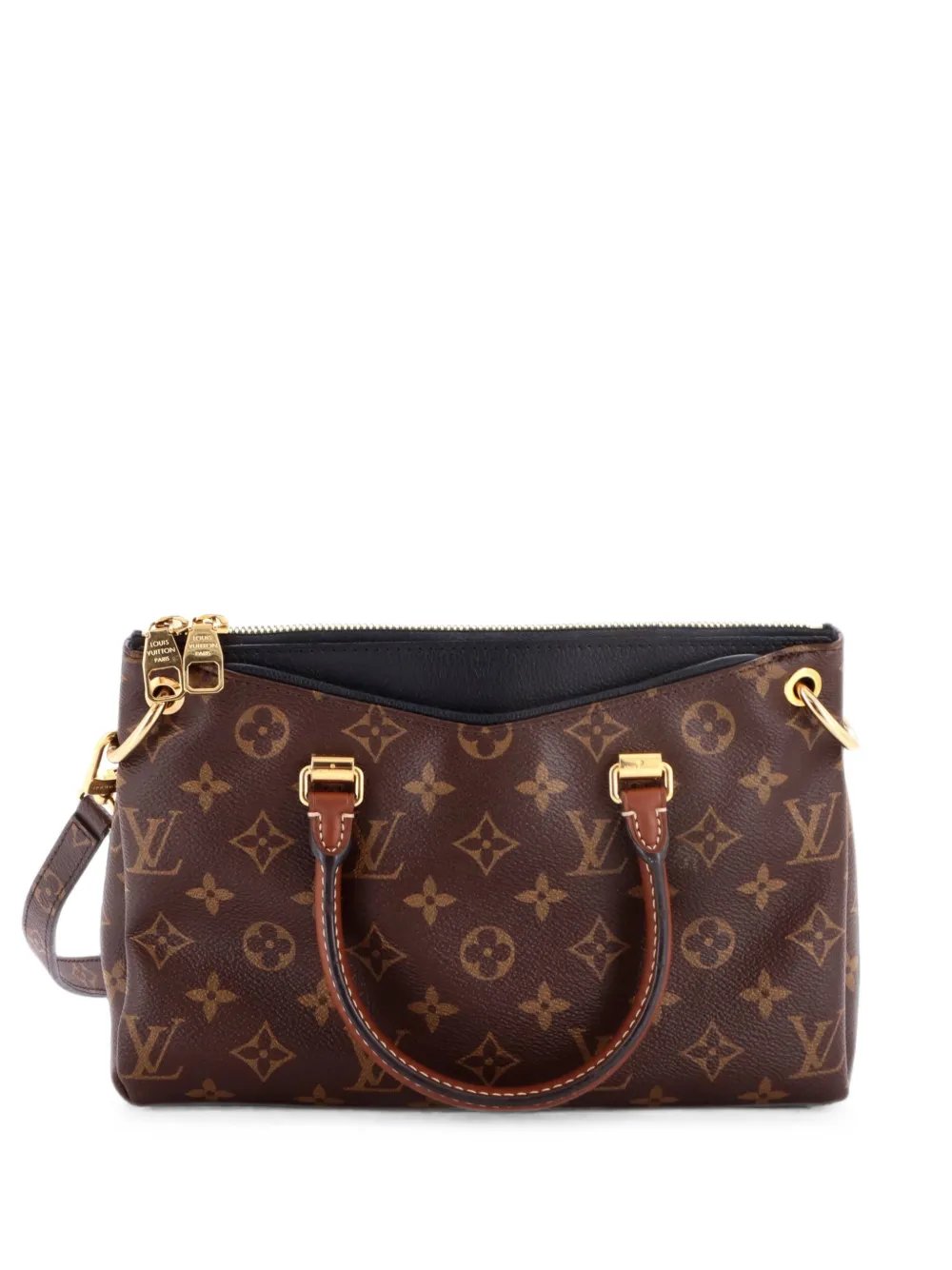 Pallas Tote Monogram Canvas with Leather BB shoulder bag