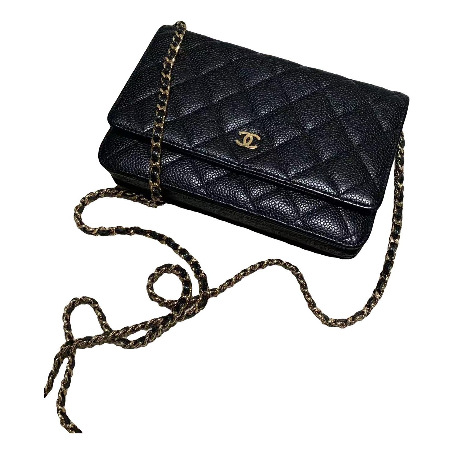 Wallet On Chain Timeless/Classique leather crossbody bag