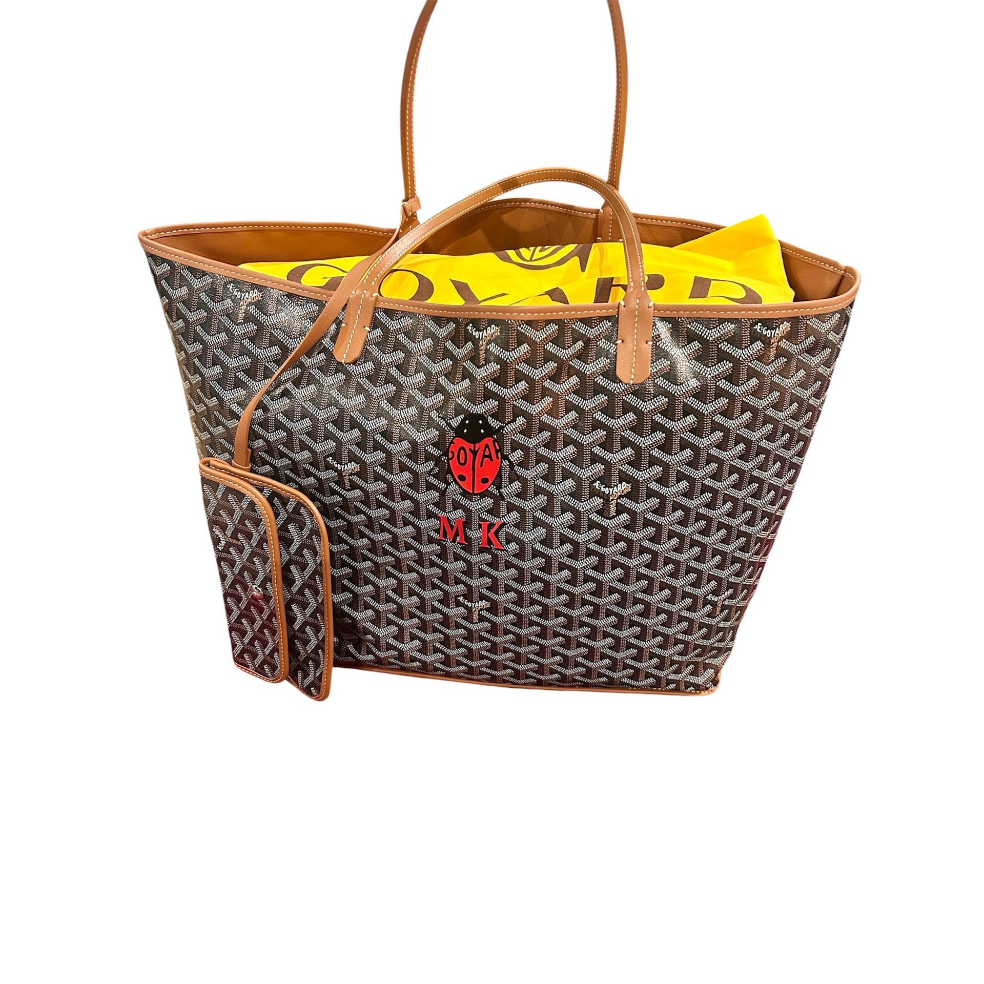 Goyard Anjou leather handbag