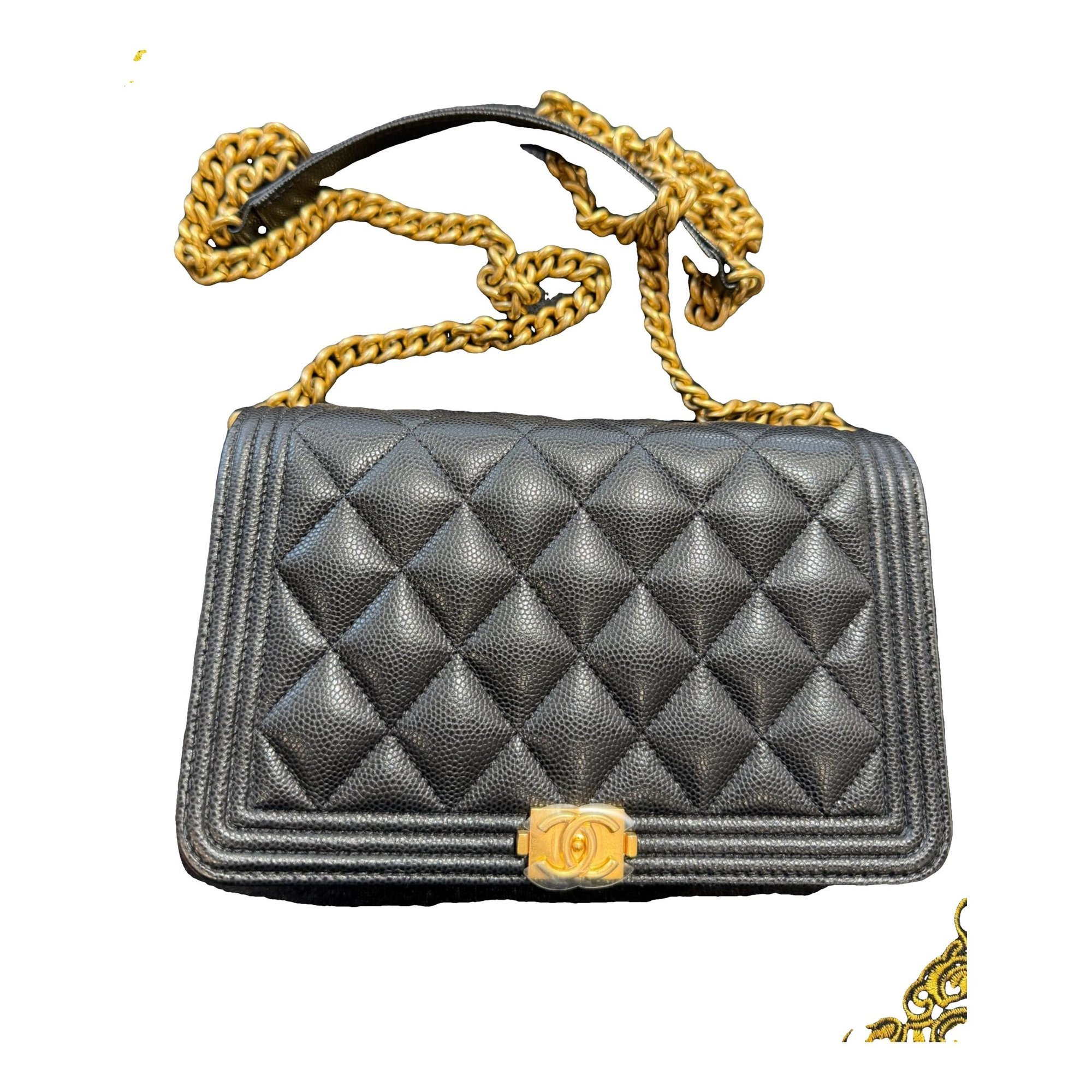Wallet On Chain Boy leather crossbody bag
