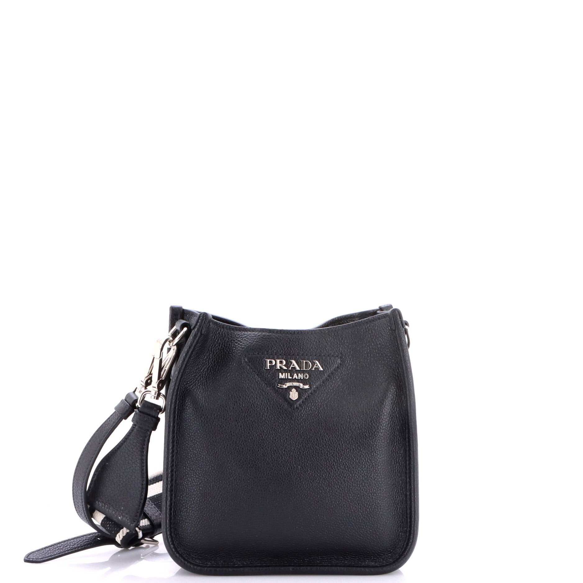 Logo Strap Crossbody Bag Vitello Daino Mini