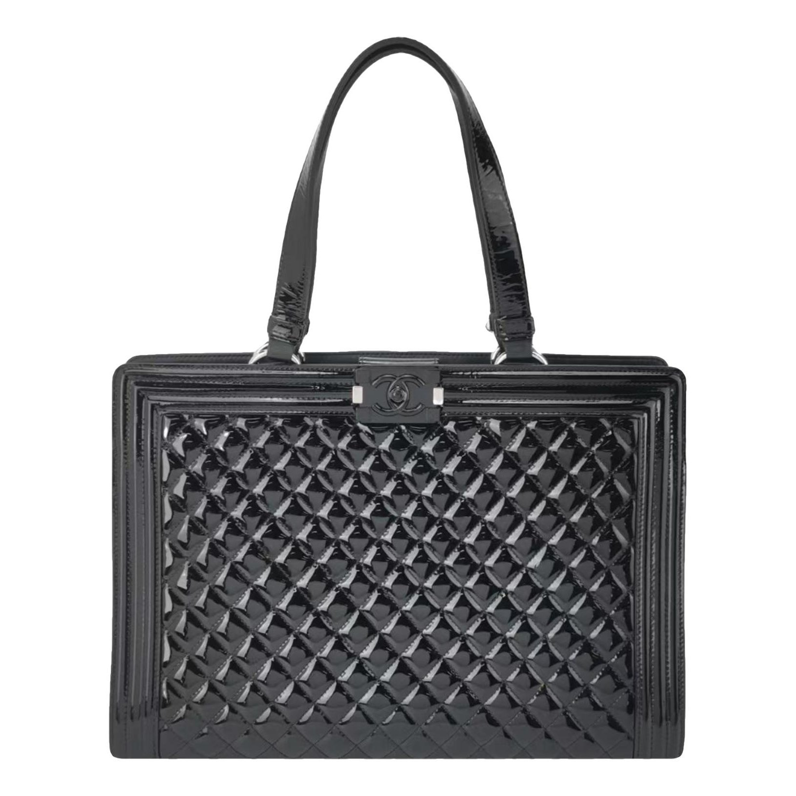 Boy patent leather crossbody bag