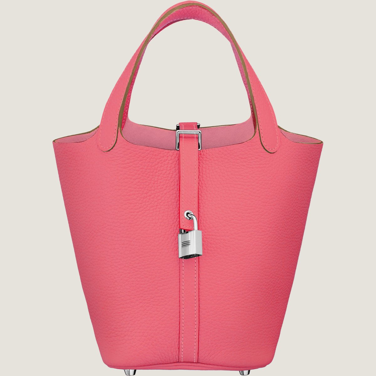 Rose Azalée Picotin Lock 18 Bag