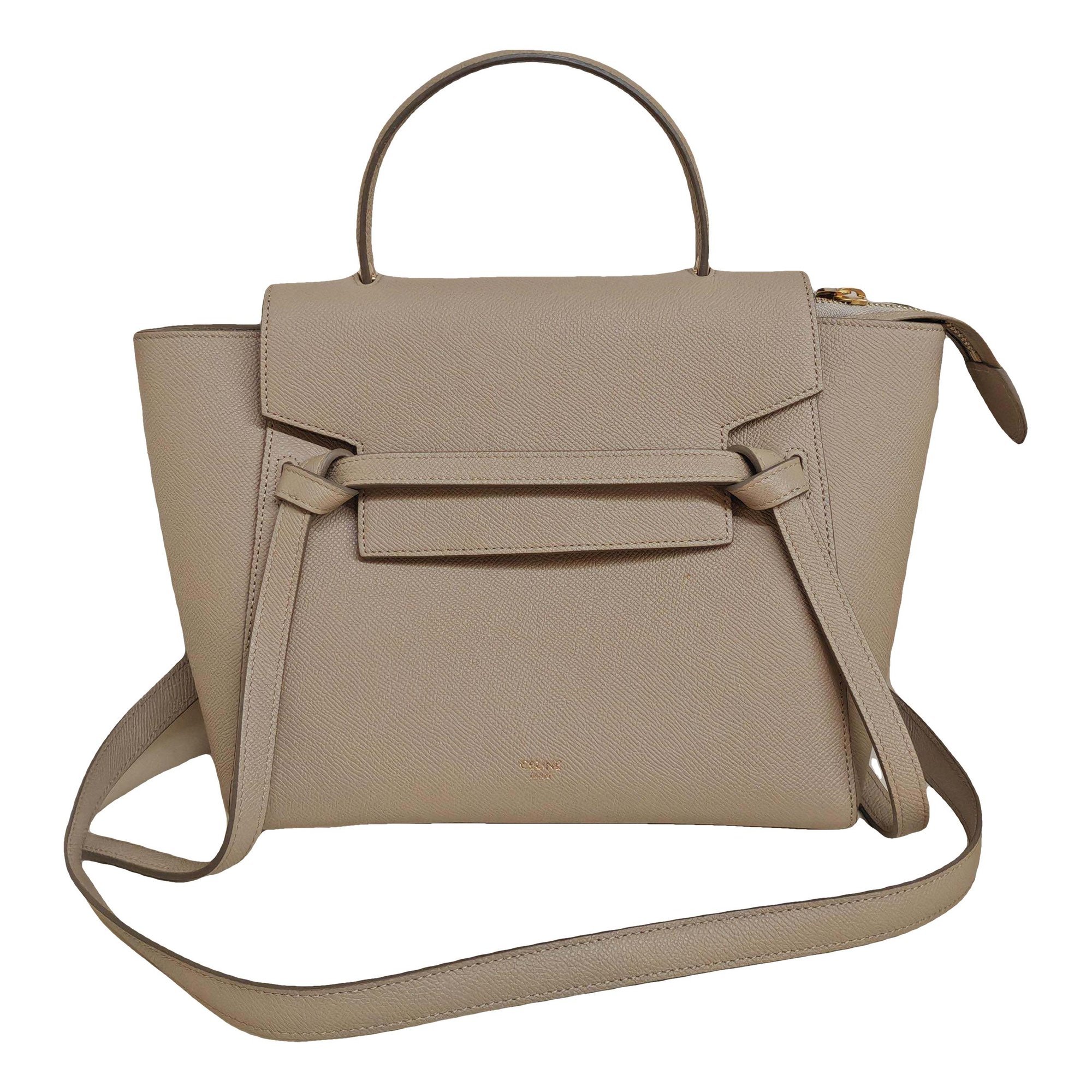 Belt leather handbag
