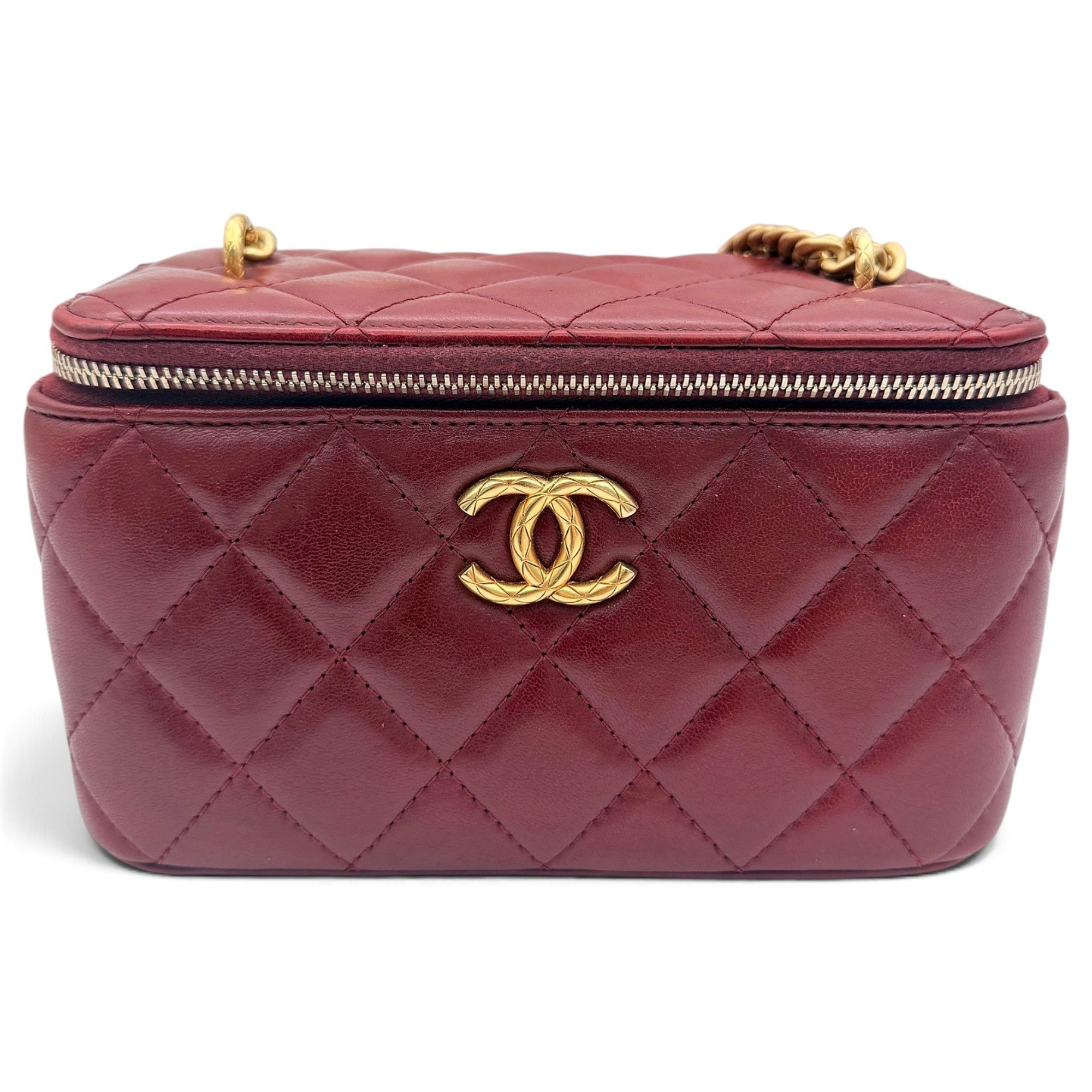 Trendy CC Vanity leather handbag