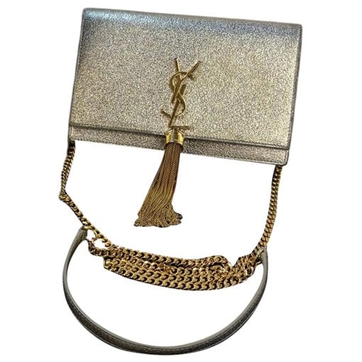 Pompom Kate leather crossbody bag