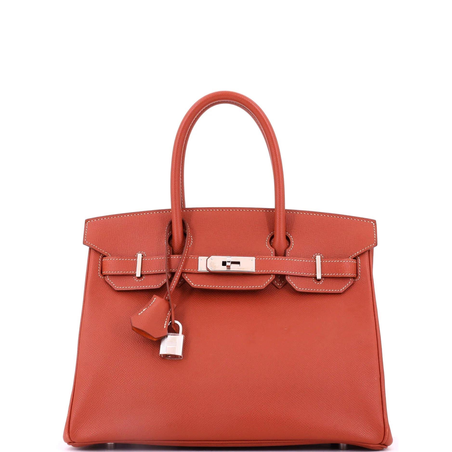 Birkin 30 leather satchel