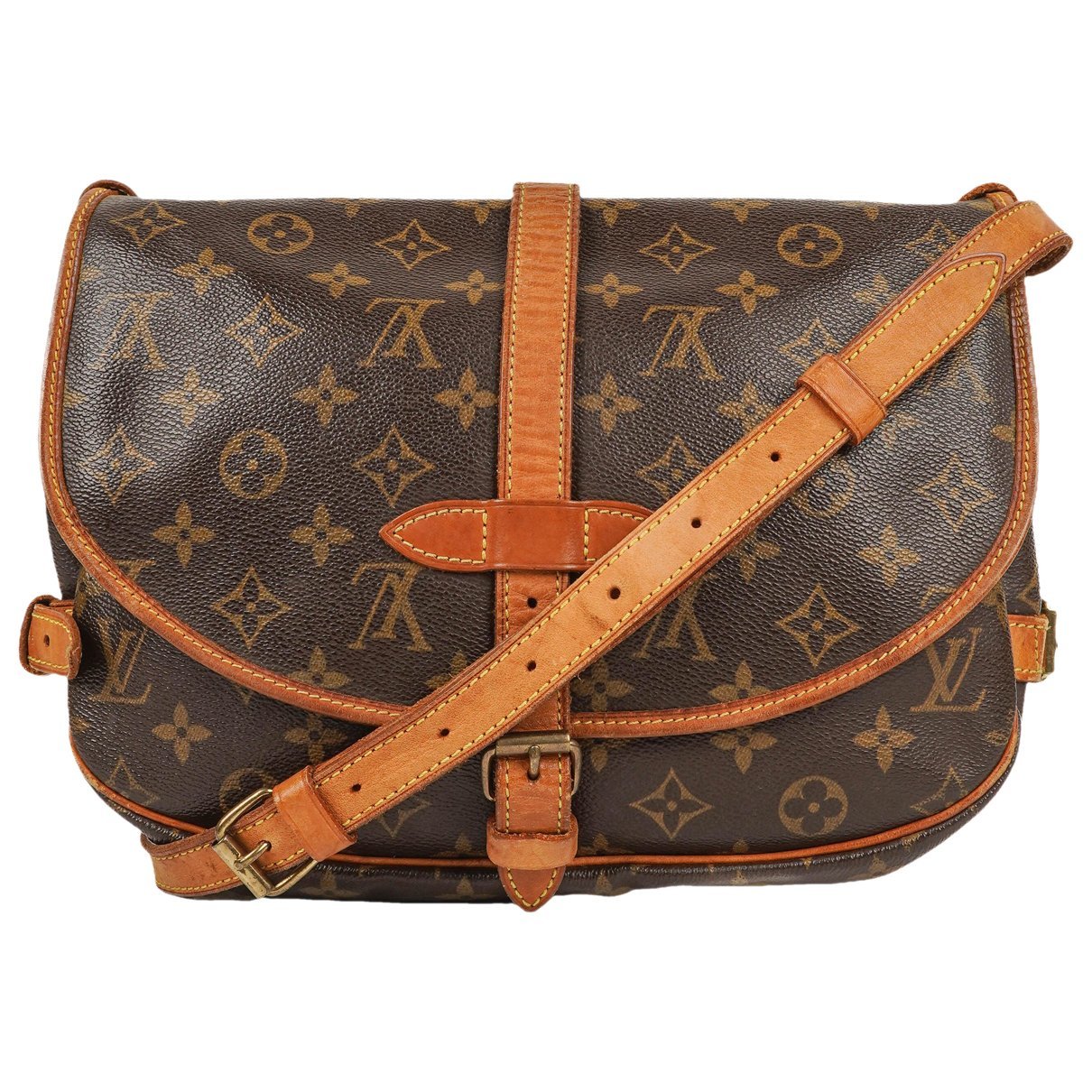Louis Vuitton Saumur cloth handbag