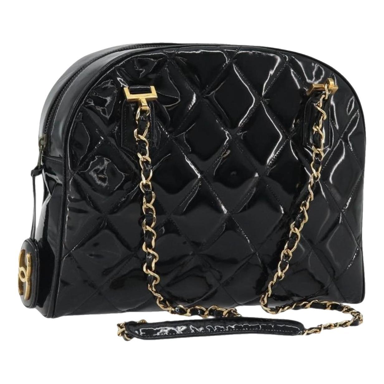 Patent leather handbag
