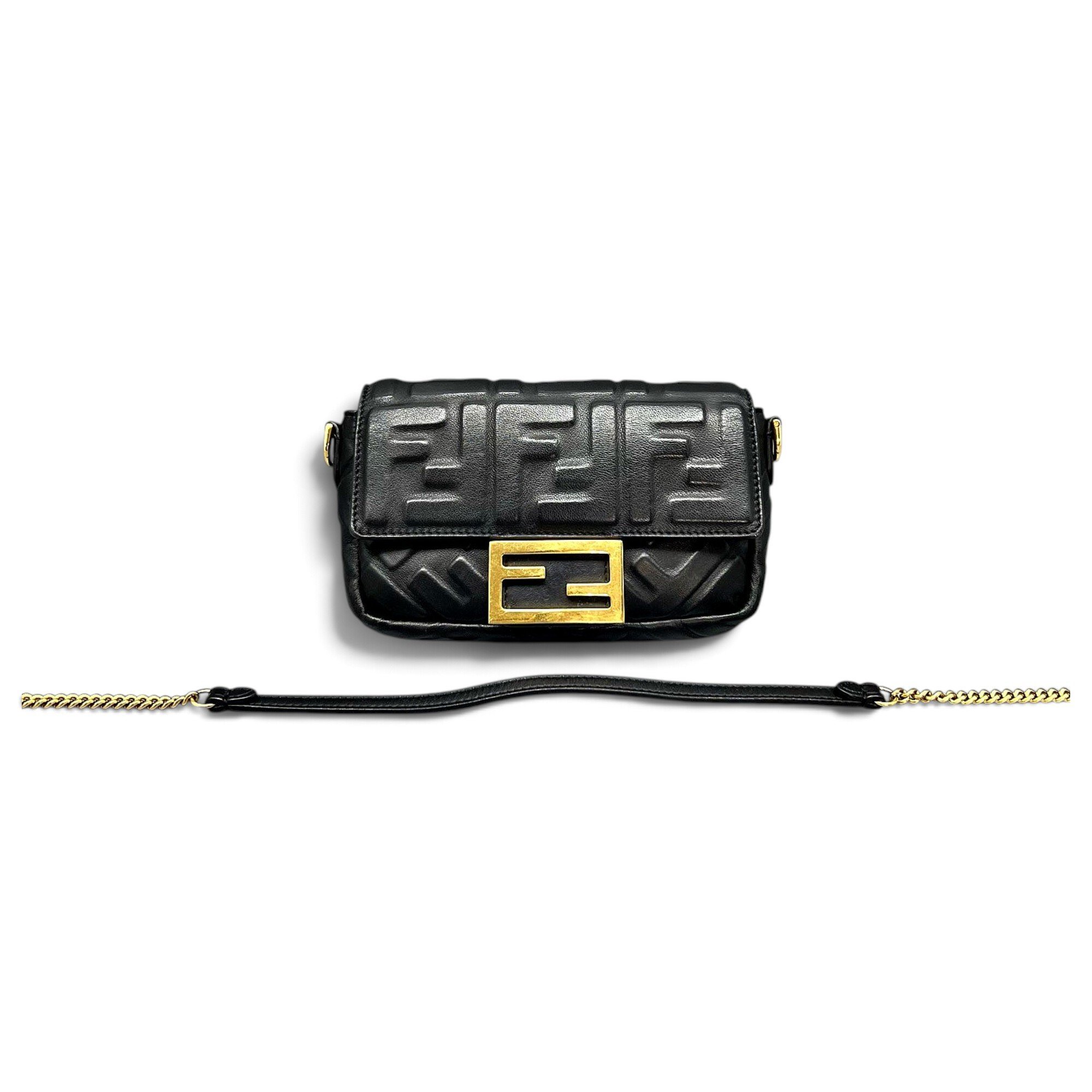 Baguette leather handbag