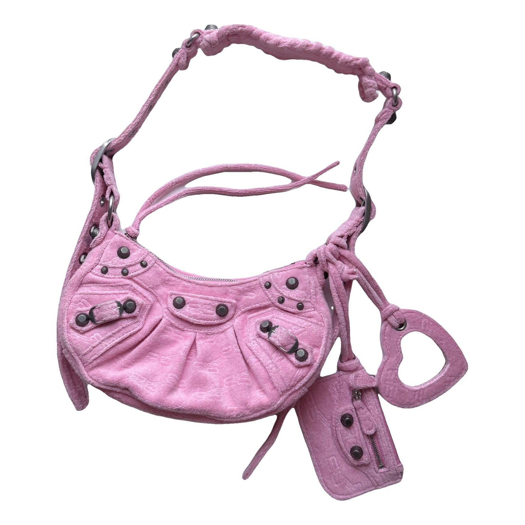 Le Cagole velvet handbag