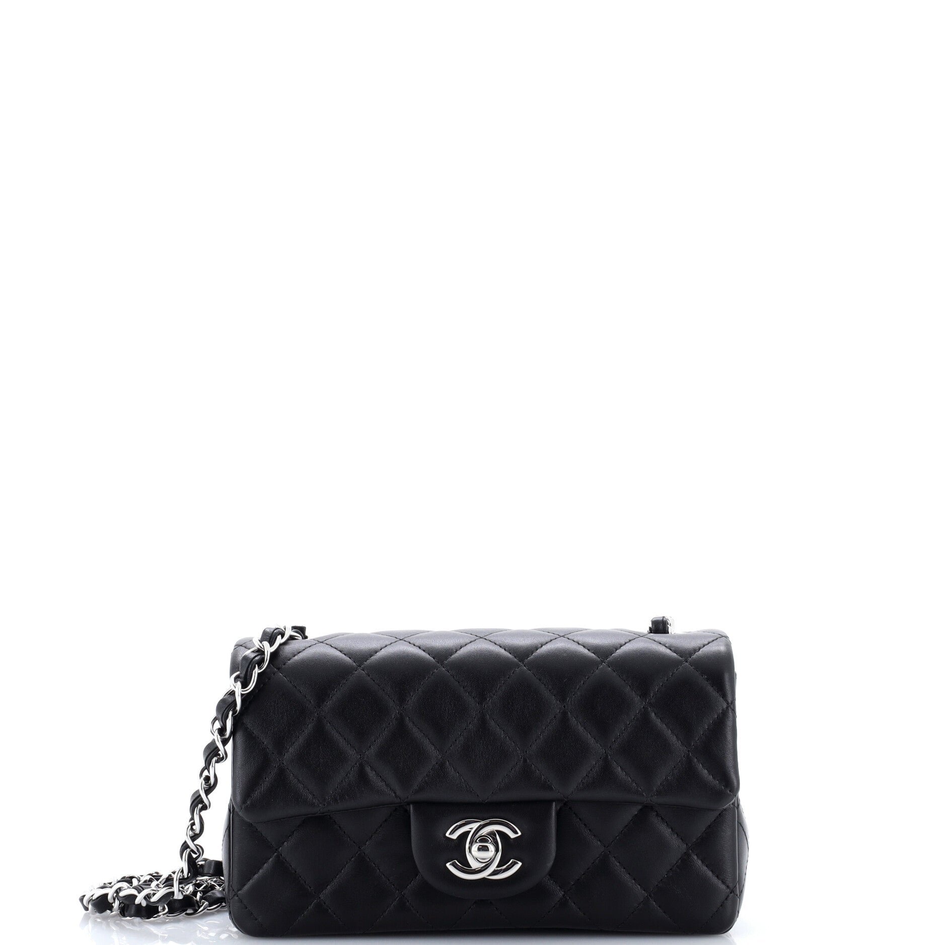 Chanel Classic Single Flap Bag Quilted Lambskin Mini