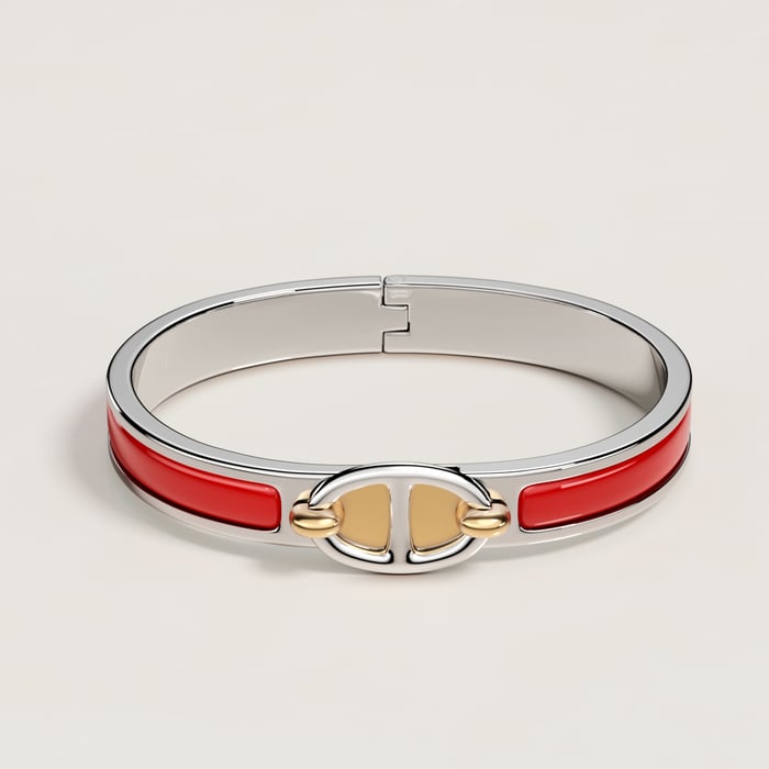 Rouge Amarante Mini Clic Chaine d'Ancre Bracelet