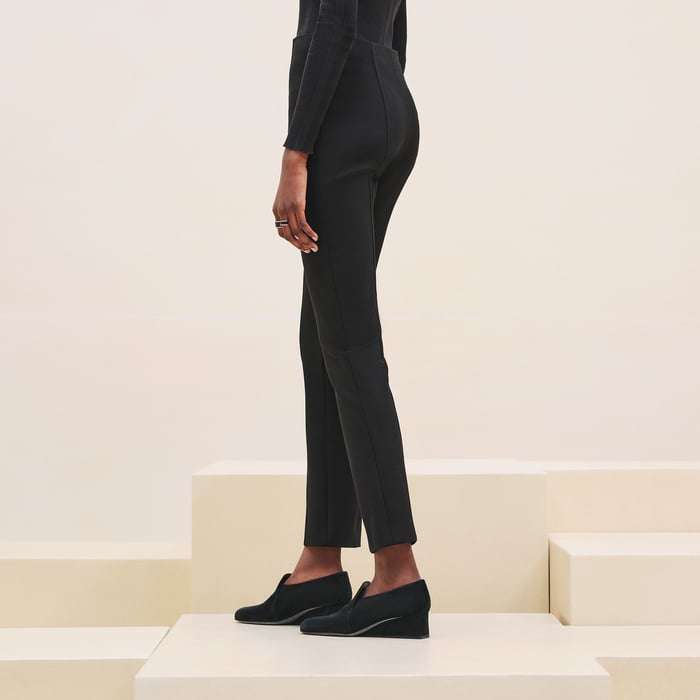 Noir High-waisted Pants