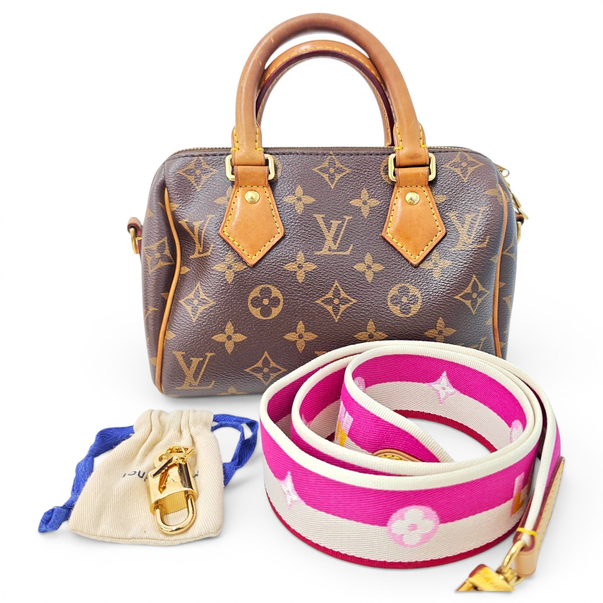 Nano Speedy / Mini HL leather handbag