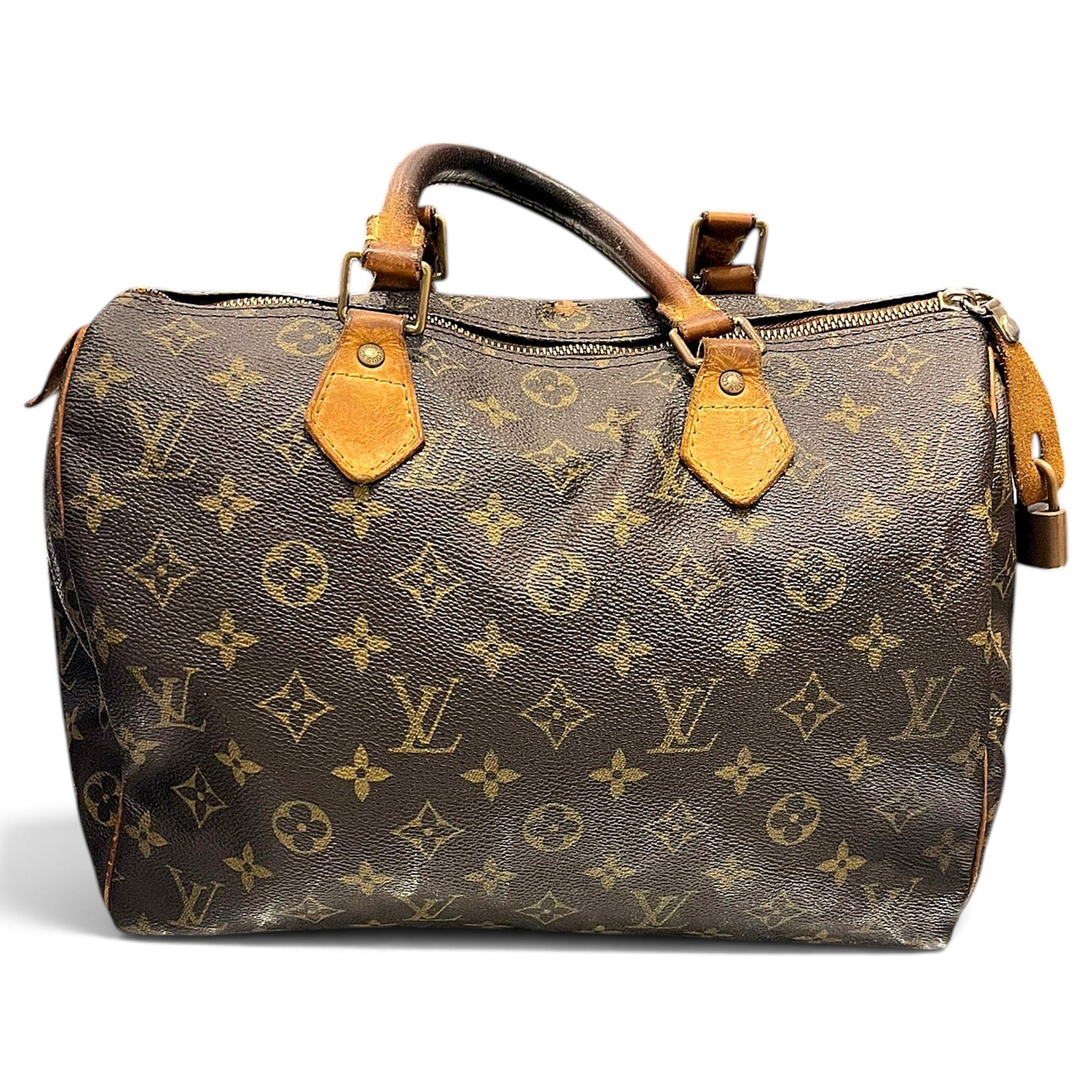 Speedy leather handbag
