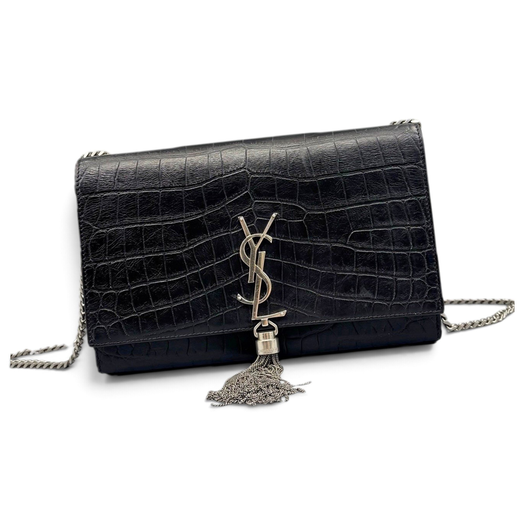 Pompom Kate leather handbag