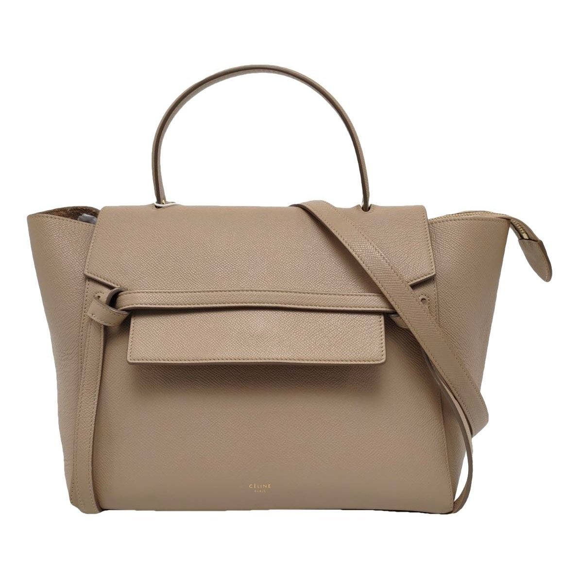 Belt leather handbag