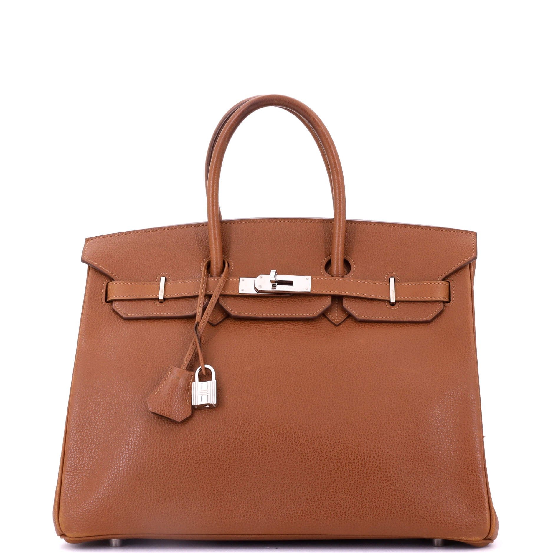 Hermes Birkin Handbag Etrusque Vache Liegee with Palladium Hardware 35