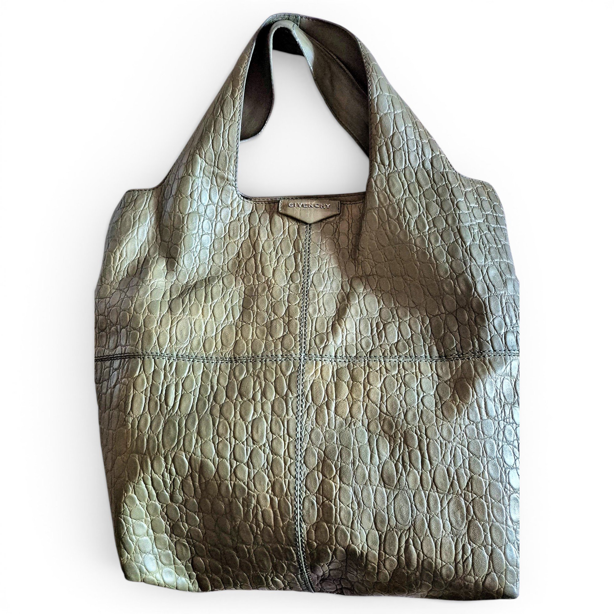 Leather tote