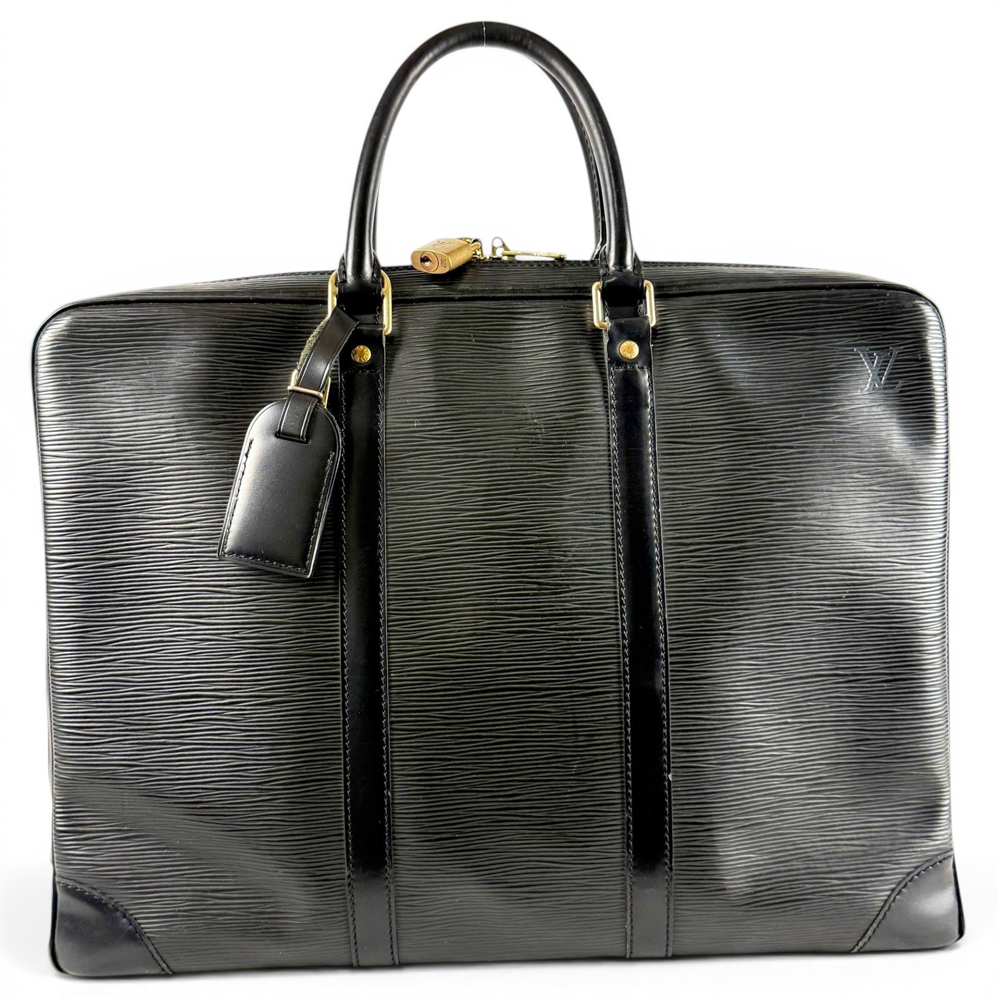 Porte Documents Voyage leather handbag