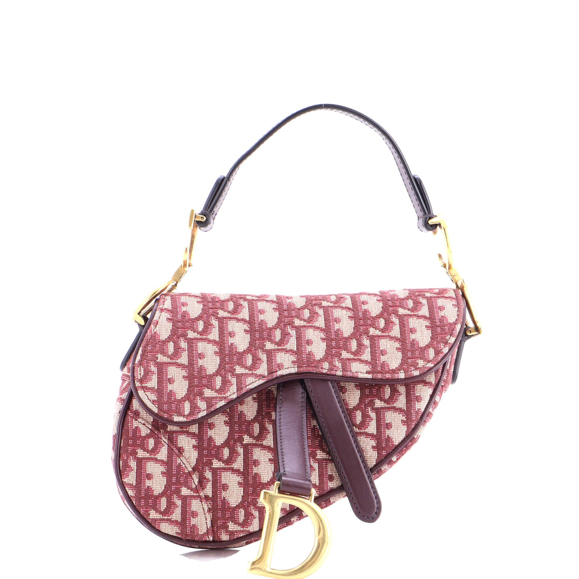 Dior Saddle Handbag Oblique Canvas Mini