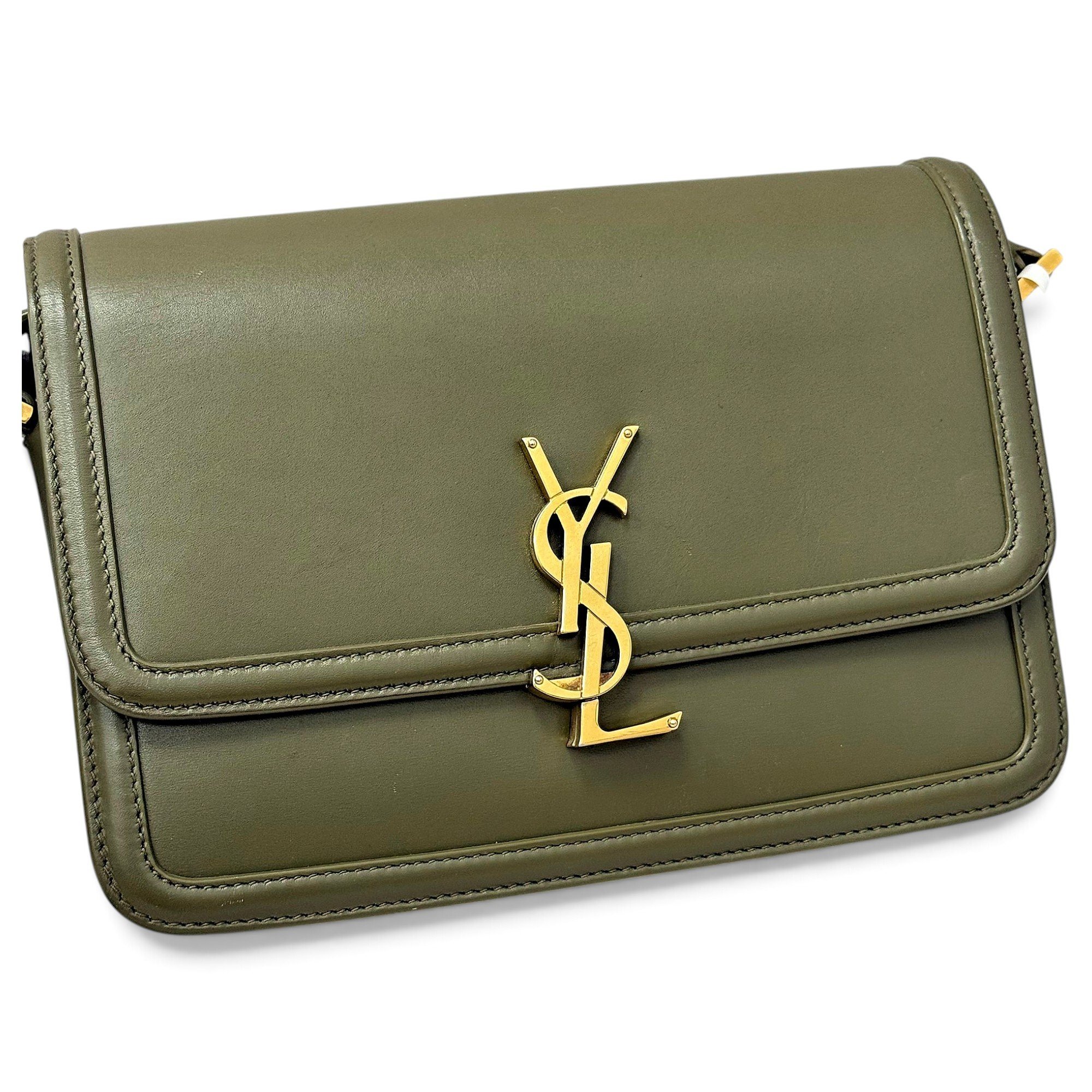 Solférino leather handbag