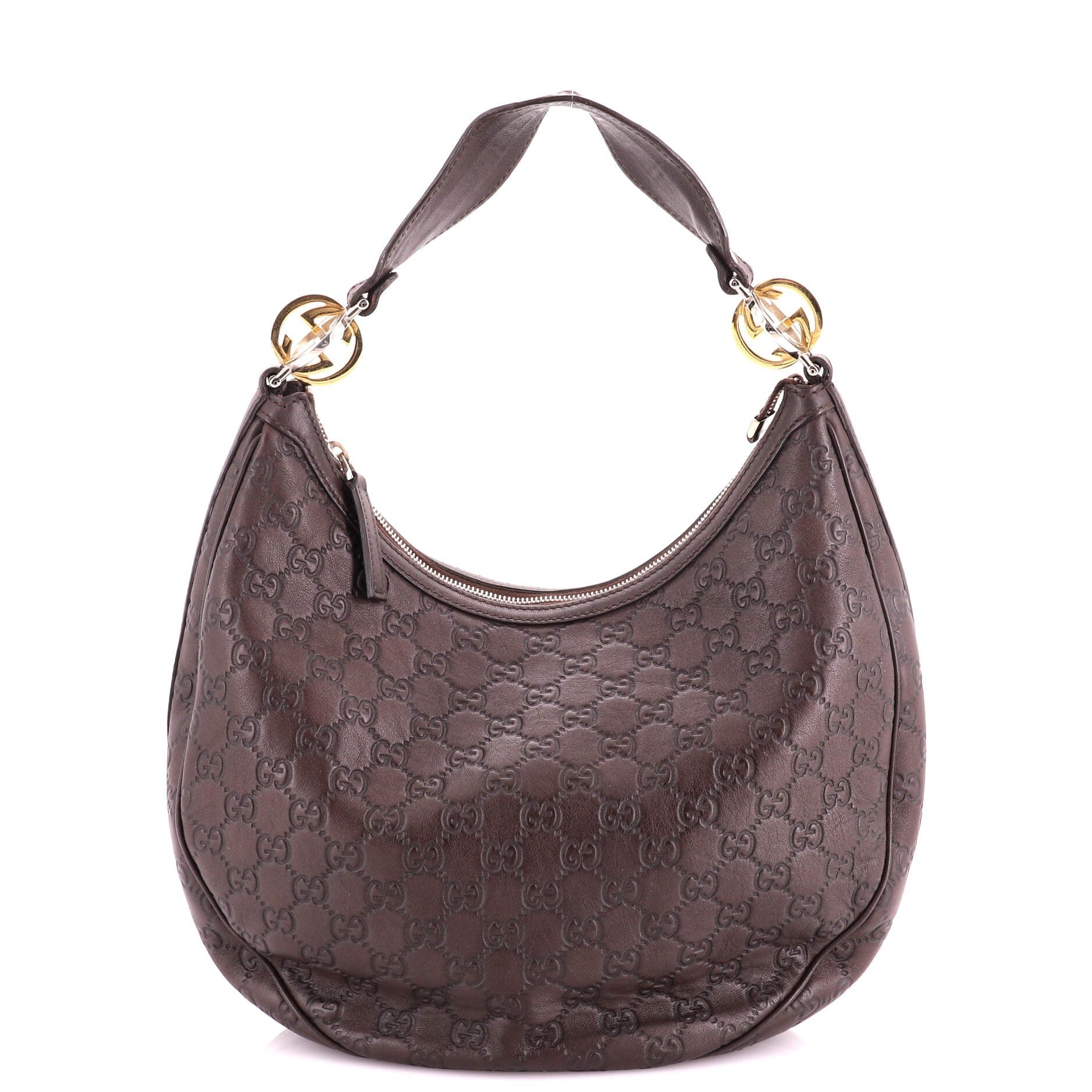 Gucci Twins Hobo Guccissima Leather Medium