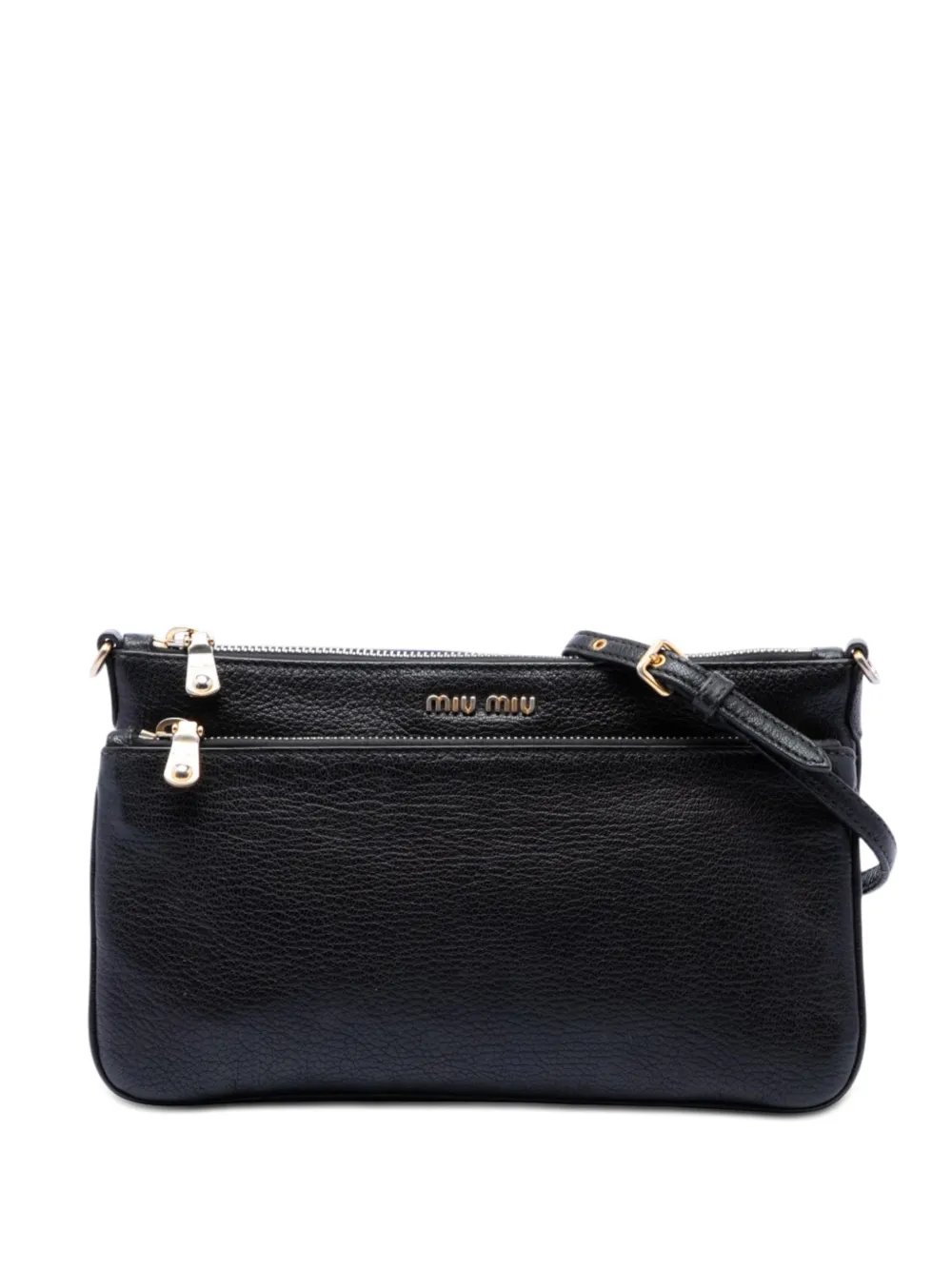 2010-2026 Goatskin Madras Double Zip crossbody bag