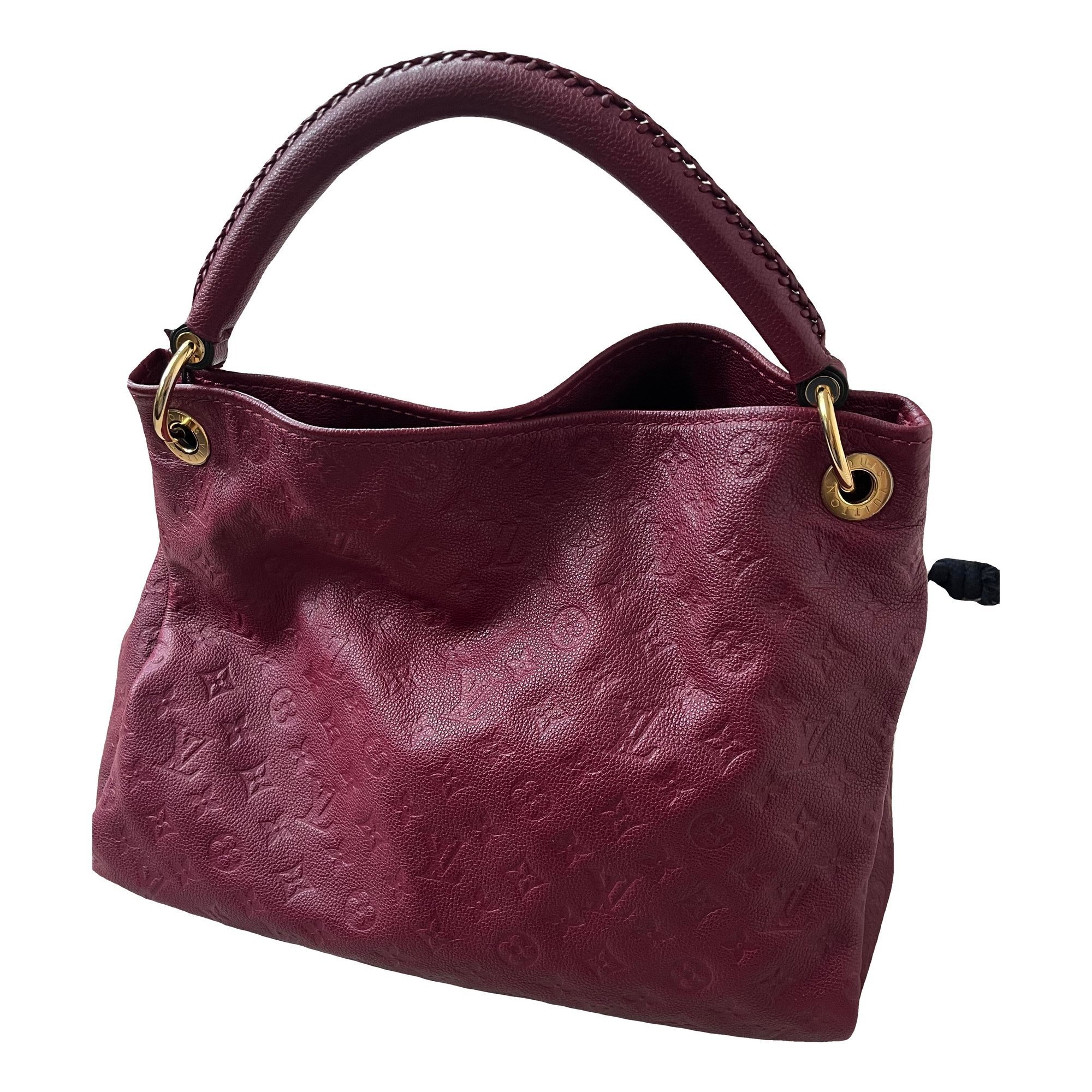 Artsy leather handbag