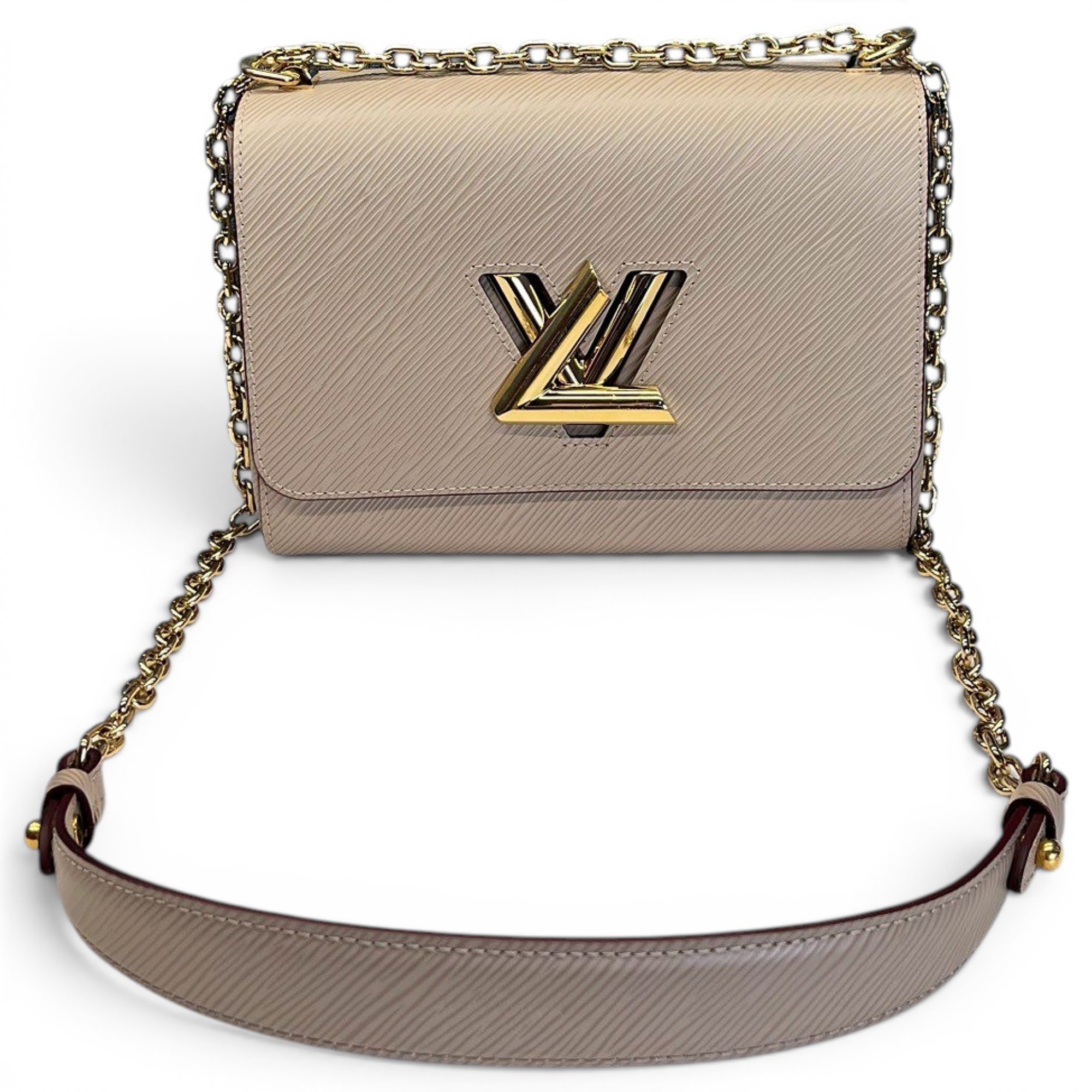 Twist leather handbag