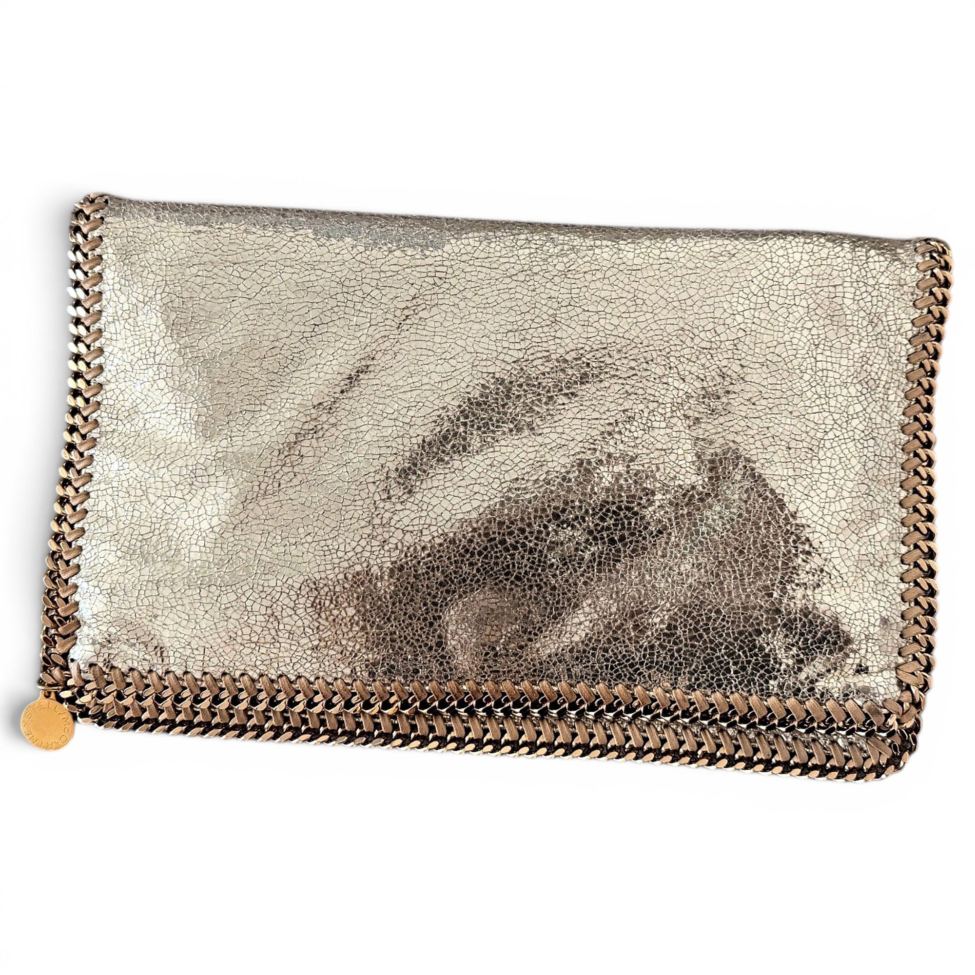 Falabella leather clutch bag