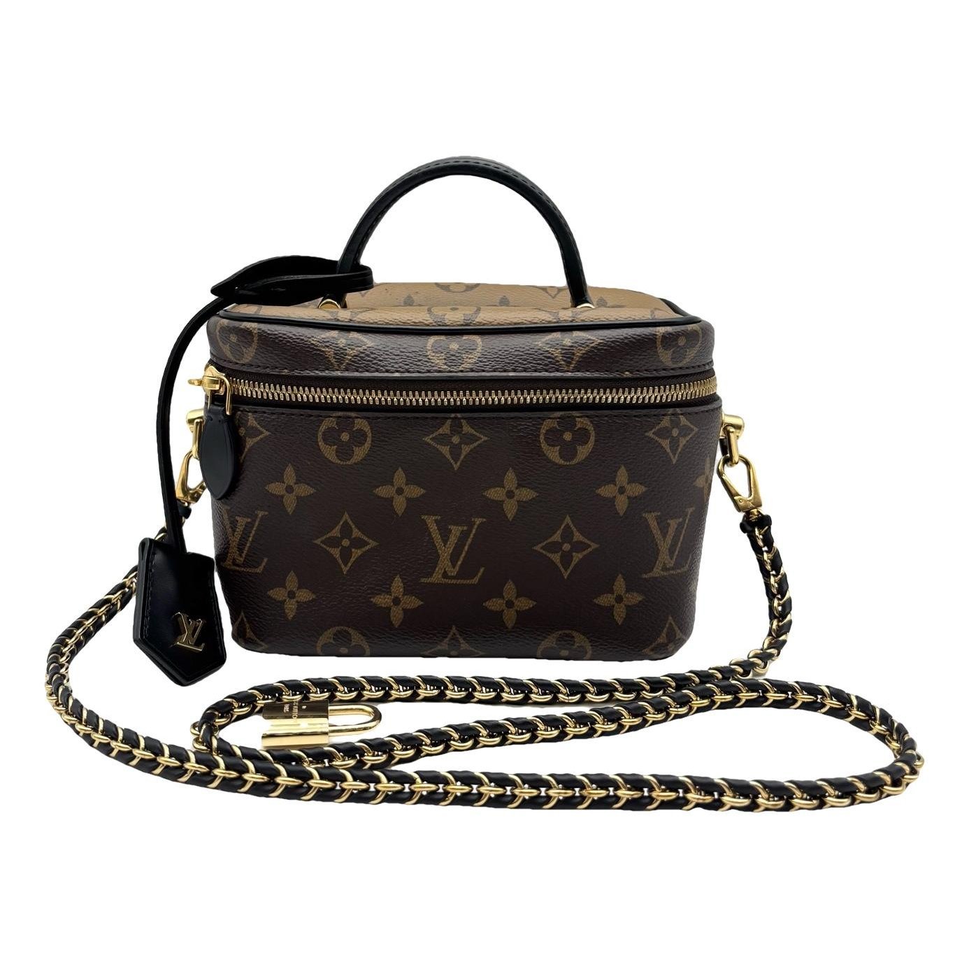 Vanity leather handbag
