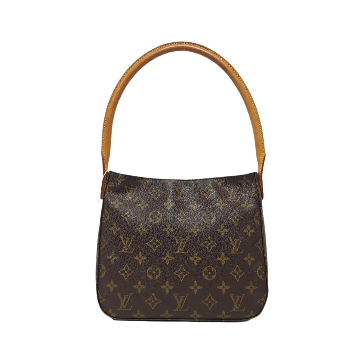 Looping leather handbag