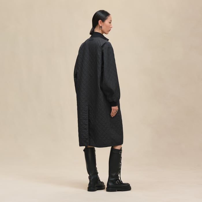 Bleu Céleste Modular Quilted Coat