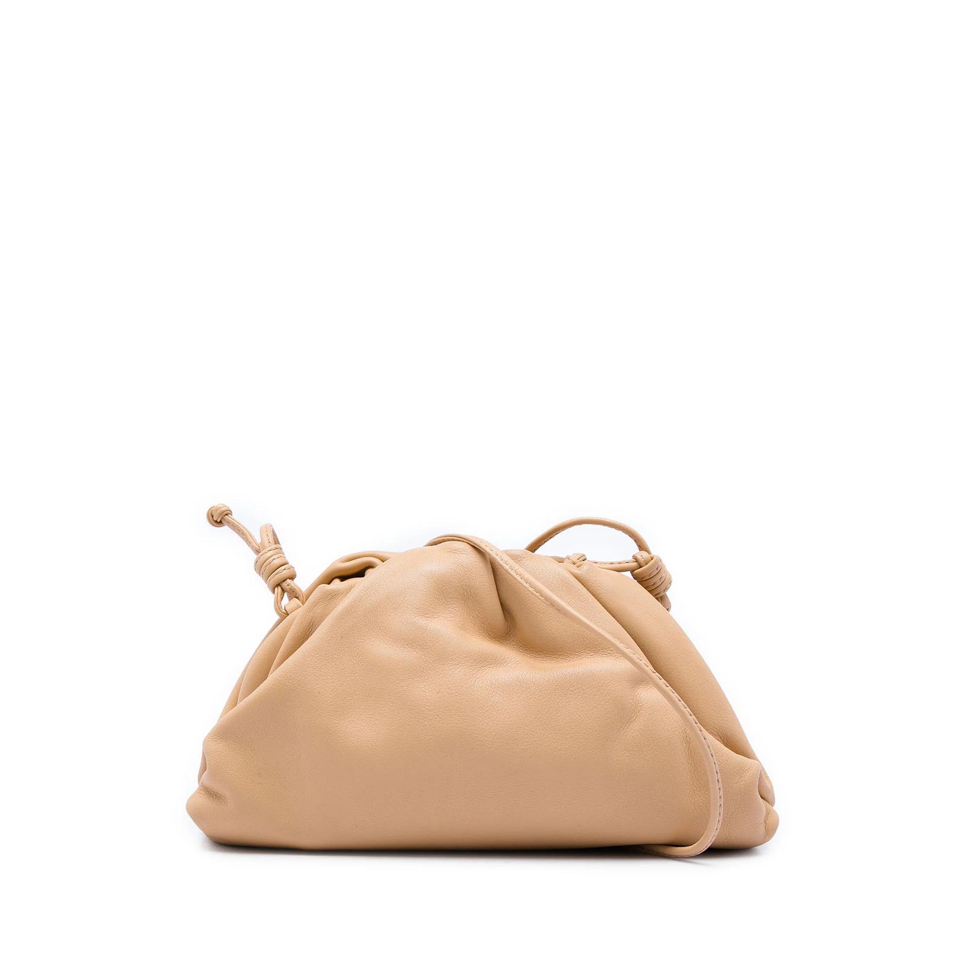 Pouch leather crossbody bag