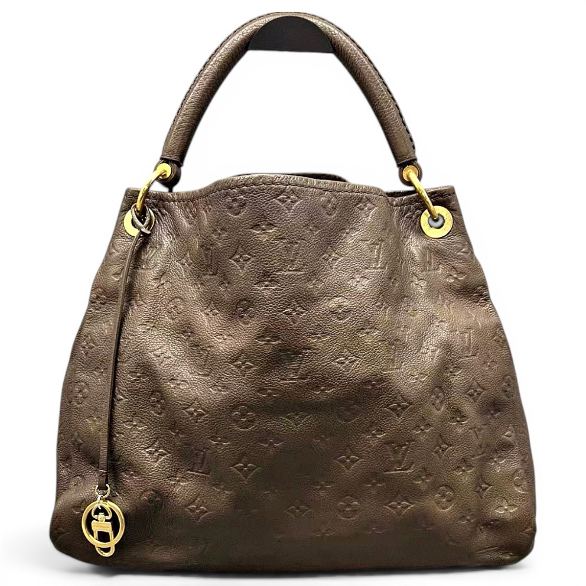 Artsy leather handbag