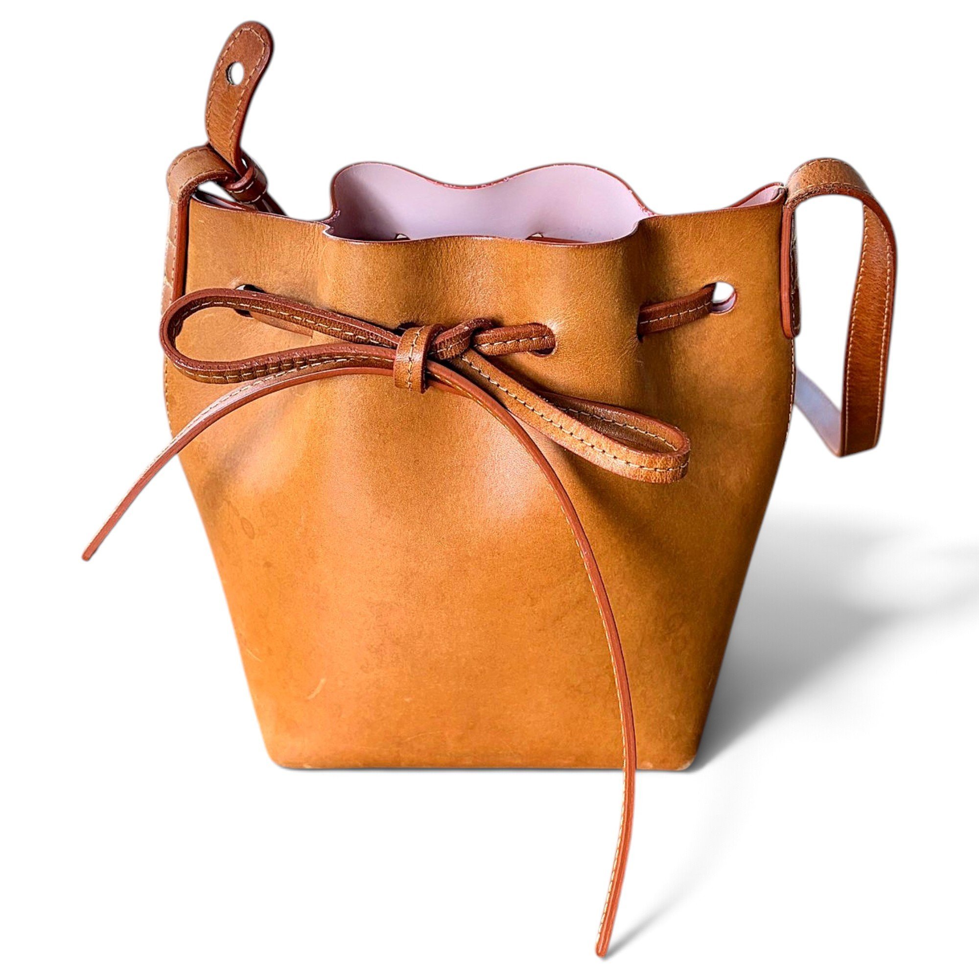 Mansur Gavriel Bucket leather crossbody bag
