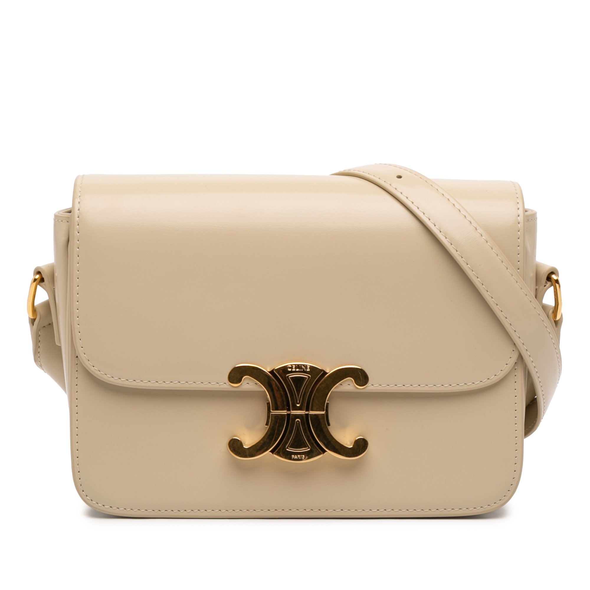Triomphe leather handbag