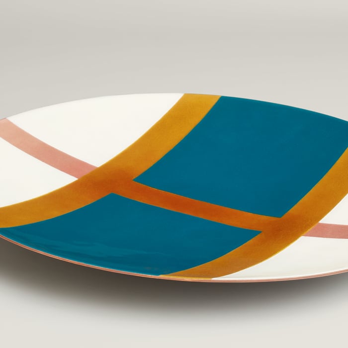Izmir Sialk Round Centerpiece, Large Model