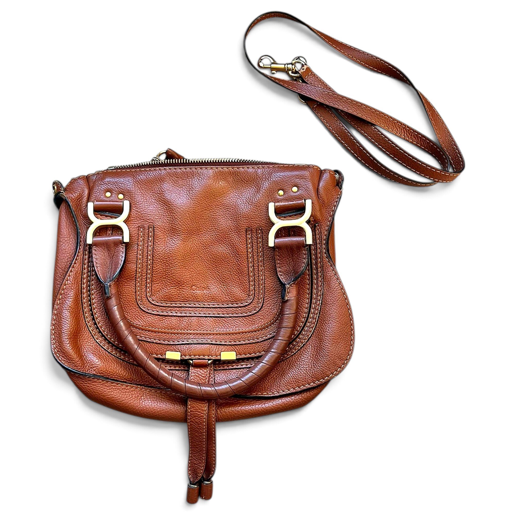 Marcie leather handbag