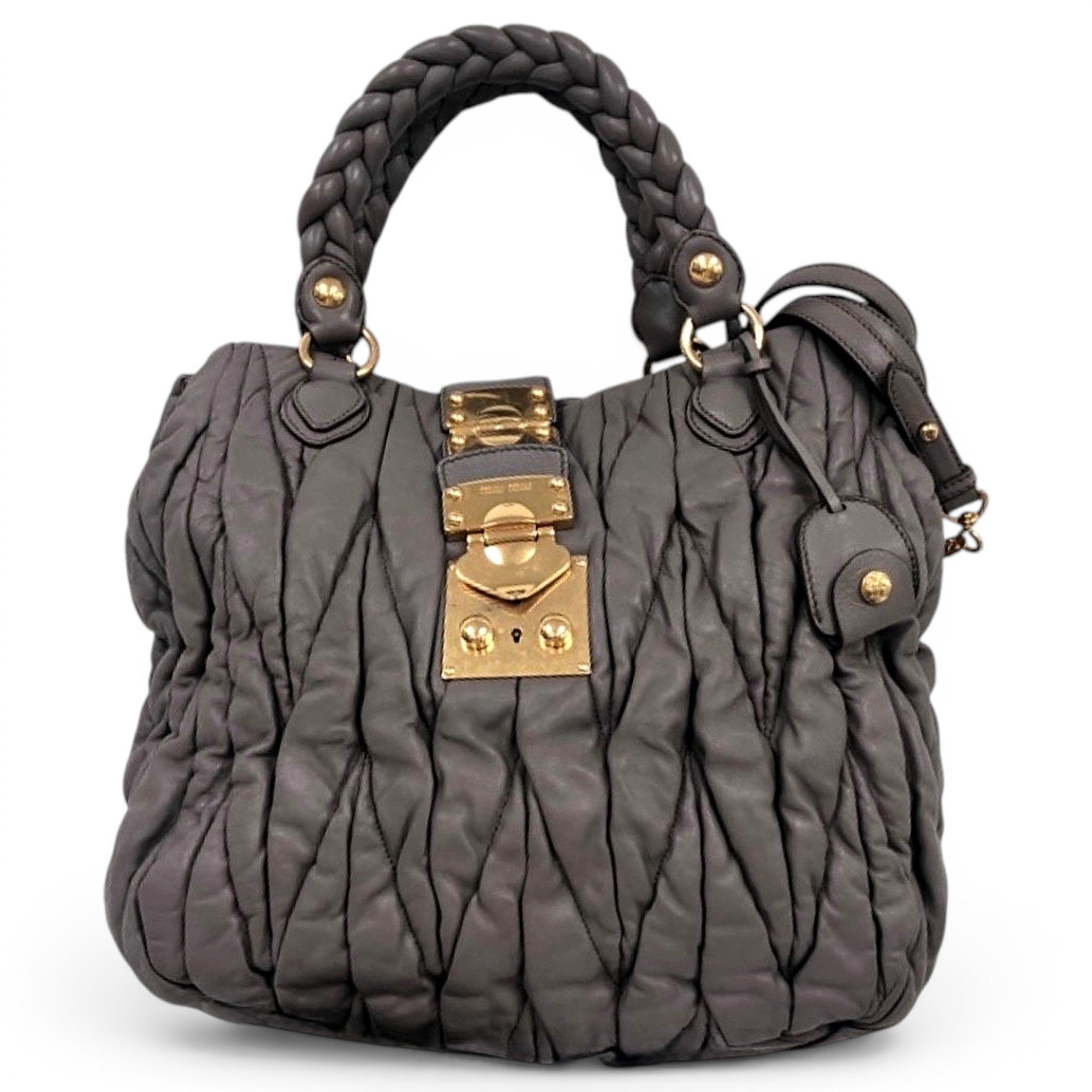 Miu Miu Matelassé leather crossbody bag