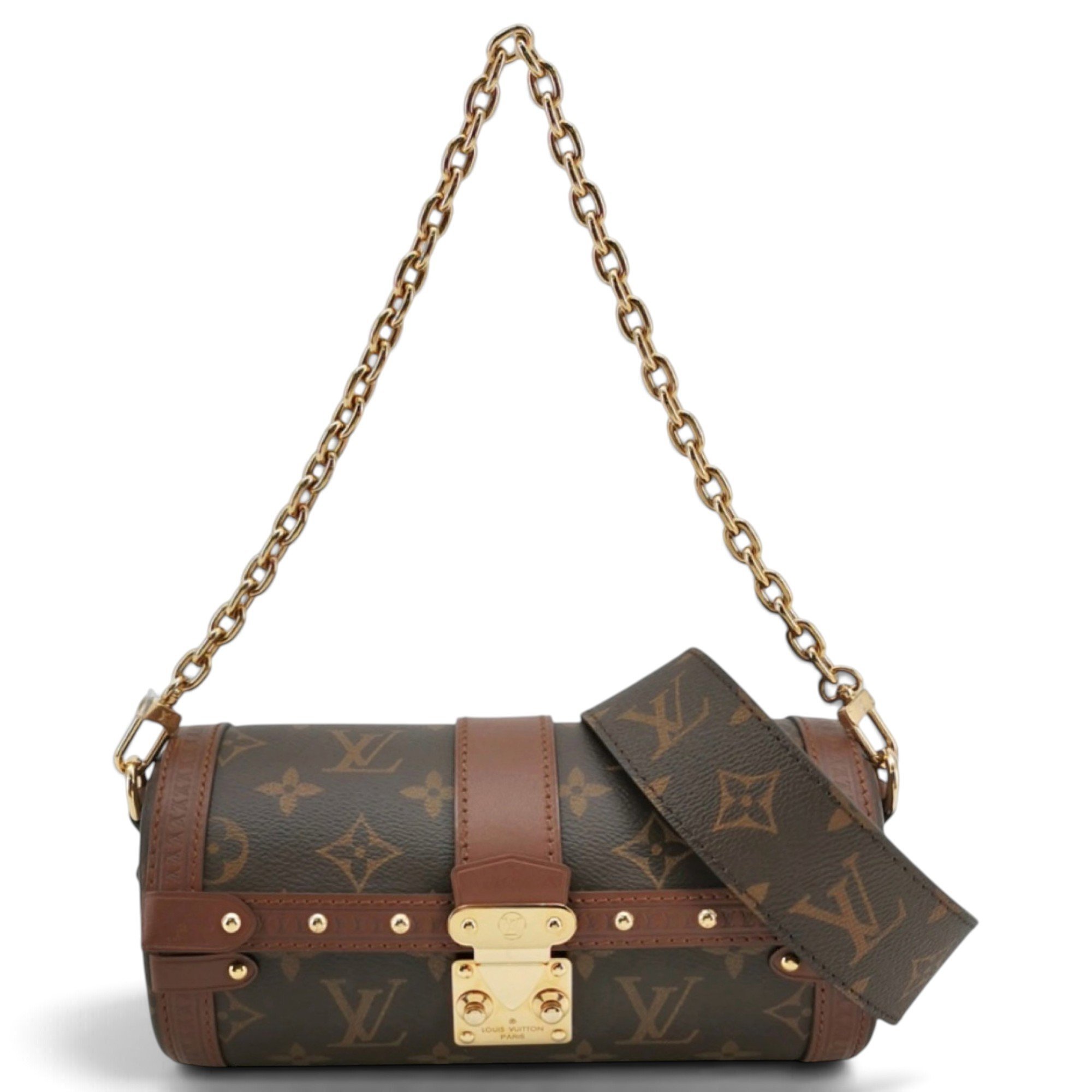 Papillon Trunk leather handbag