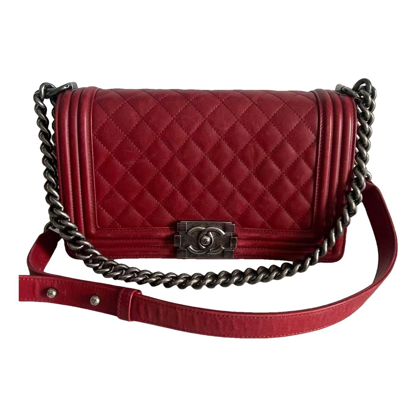 Boy leather crossbody bag