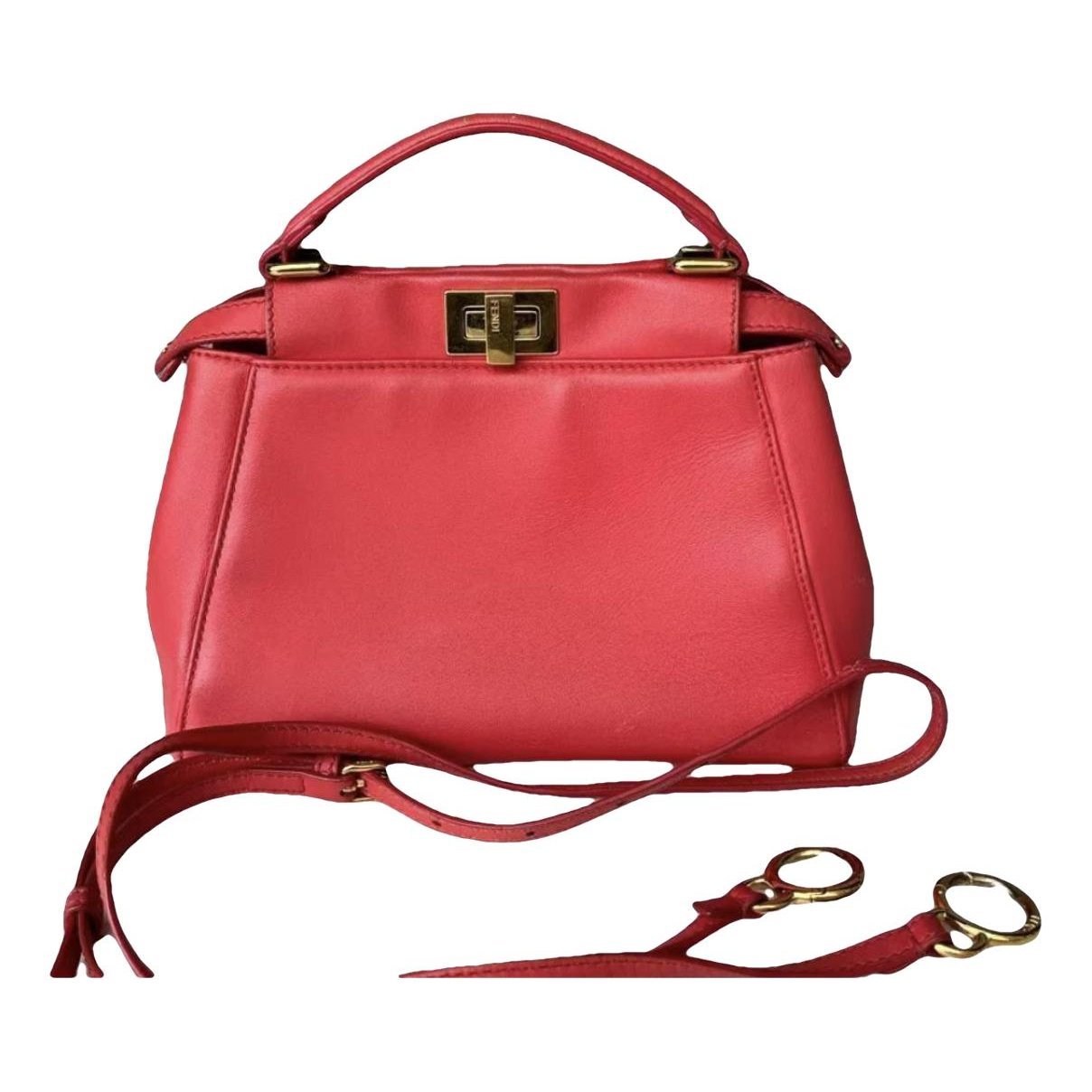 Peekaboo leather handbag