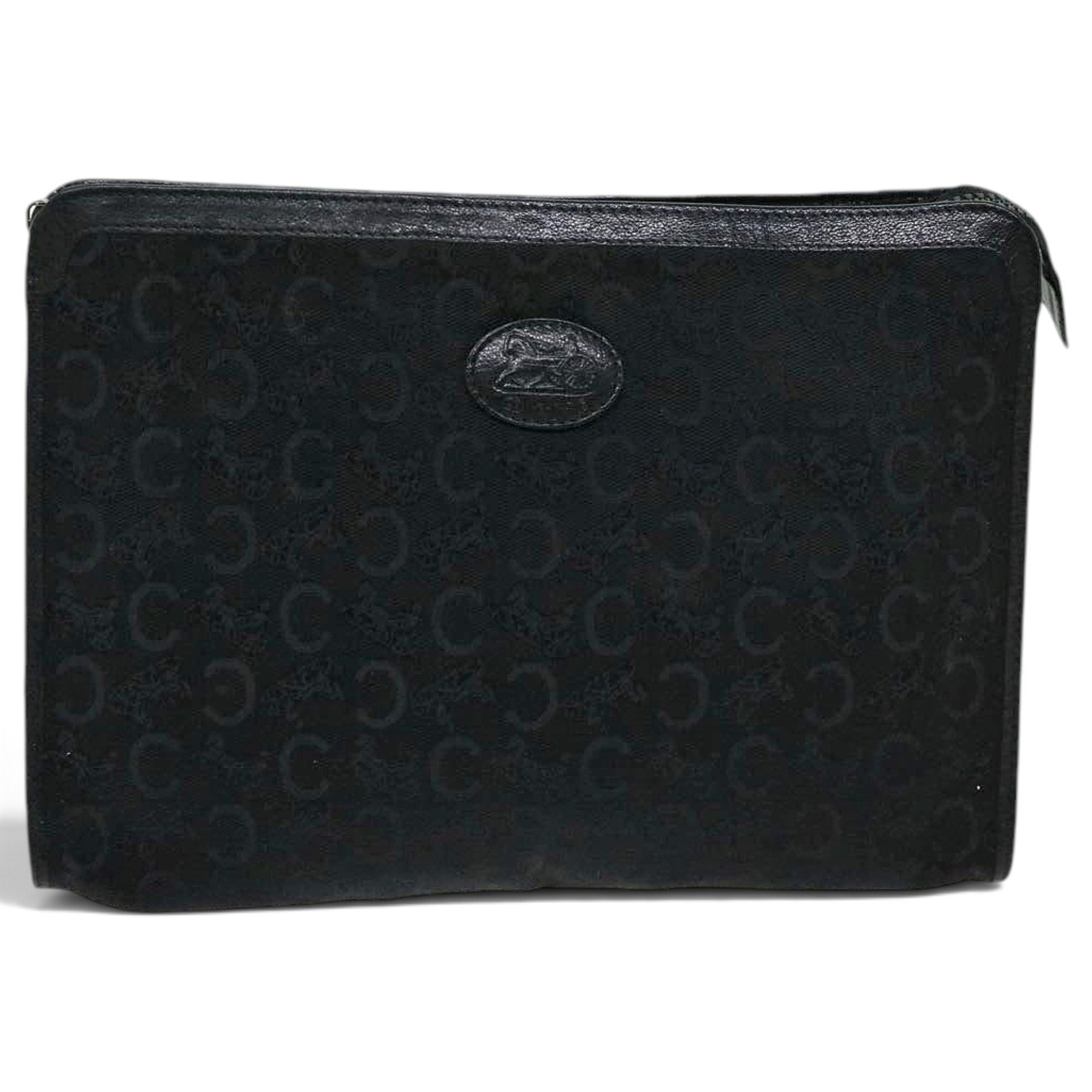 Leather clutch bag